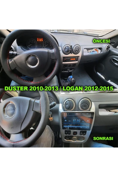 NAVMİNA Dacia Duster 2010-2013 Logan 2012-2015 Stepway 2008-2012 Uyumlu 9 inç 6-128 gb Multimedya ürün görseli 1