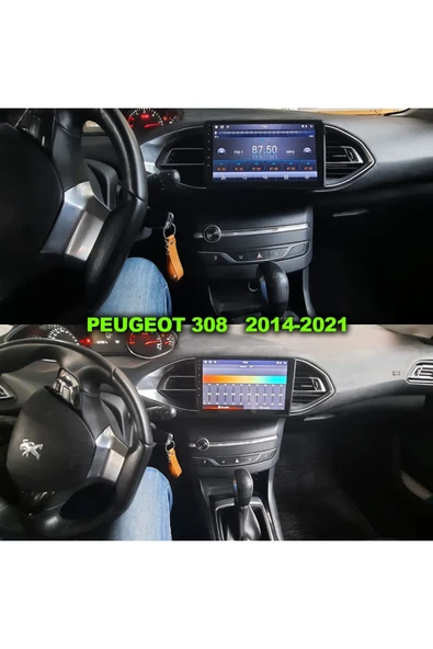 NAVMİNA PEUGEOT 308 2014-2021 UYUMLU 9 İNÇ 6-128 GB MULTİMEDYA ürün görseli 1