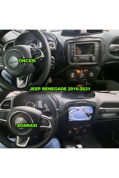 NAVMİNA JEEP Renegade 2016-2021 Uyumlu 9 inç 6-128 GB Multimedya ürün görseli 1