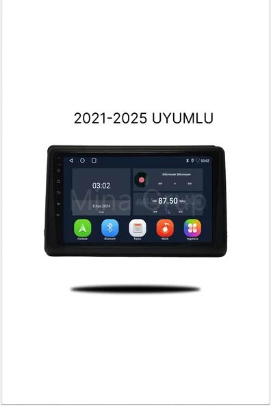 NAVMİNA RENAULT EXPRESS 2021-2024 UYUMLU 9 İNÇ 6-128 GB MULTİMEDYA ürün görseli 1