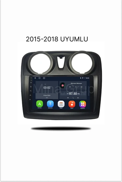 NAVMİNA Dacia Sandero Stepway 2015-2018 Uyumlu 9 inç 6-128 gb Multimedya ürün görseli 1