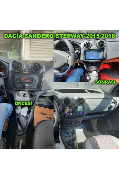 NAVMİNA Dacia Sandero Stepway 2015-2018 Uyumlu 9 inç 4-64 gb Multimedya ürün görseli 1