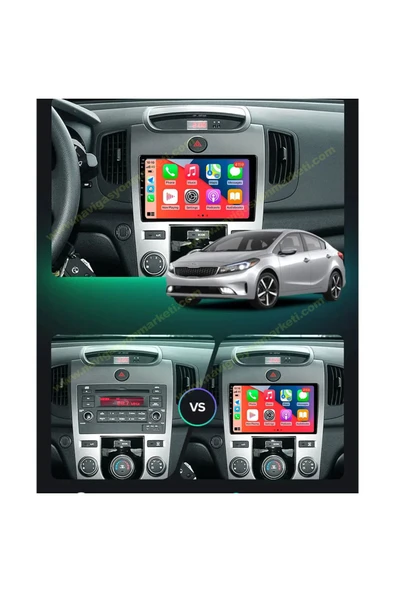 NAVMİNA KİA CERATO 2009-2012 ARASI DİJİTAL KLİMA UYUMLU 9 İNÇ 6-128 GB MULTİMEDYA KAMERA ürün görseli 1