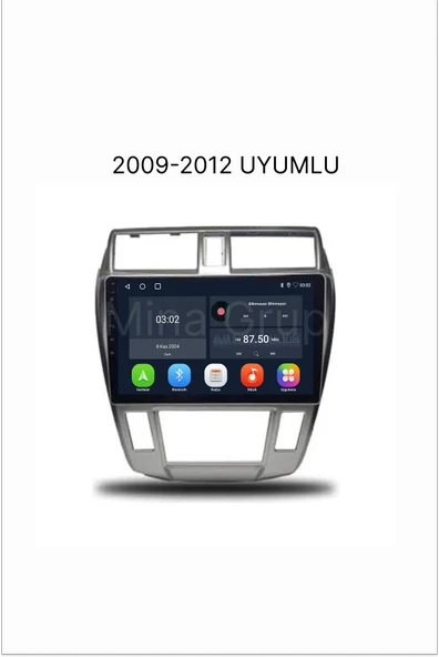 NAVMİNA Honda City 2009-2012 Dijital klima Uyumlu 6-128 Gb Multimedya ürün görseli 1