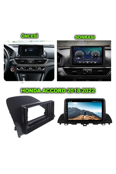 NAVMİNA Honda Accord 2018-2022 Uyumlu 9 inç 4-64 Gb Multimedya ürün görseli 1