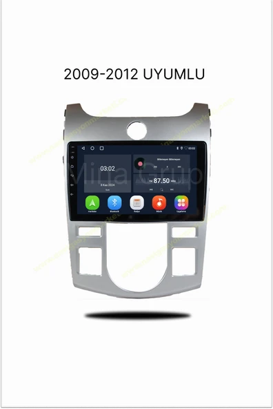 NAVMİNA KİA CERATO 2009-2012 ARASI DİJİTAL KLİMA UYUMLU 9 İNÇ 6-128 GB MULTİMEDYA KAMERA ürün görseli 1