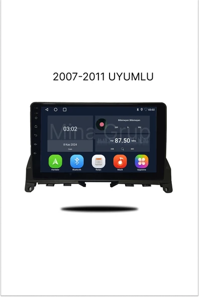 NAVMİNA MERCEDES C CLASS 2007-2011 UYUMLU 9 İNÇ 6-128 GB MULTİMEDYA KAMERA ürün görseli 1