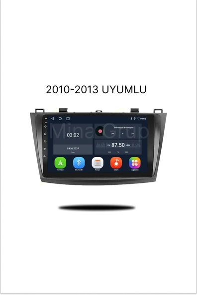 NAVMİNA MAZDA 3 2010-2013 UYUMLU 9 İNÇ 6-128 GB MULTİMEDYA KAMERA ürün görseli 1
