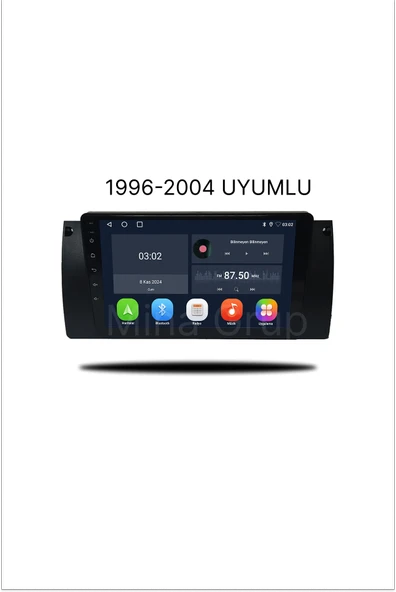 NAVMİNA BMW E39 - E53 1996-2004 Uyumlu 9 inç Android 4-64 GB Multimedya ürün görseli 1