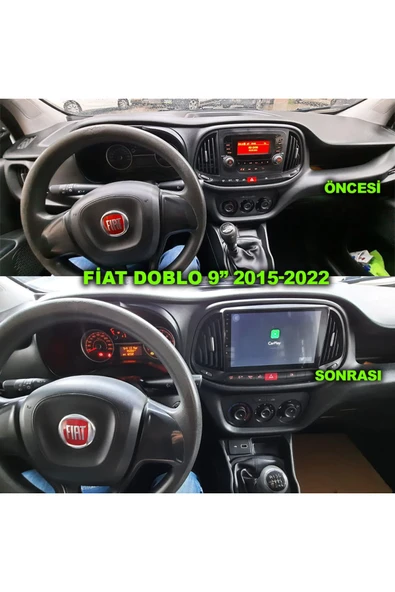 NAVMİNA Fiat Doblo 2015-2022 Uyumlu 9 inç 6-128 GB Multimedya ürün görseli 1