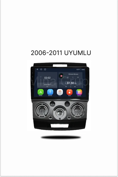 NAVMİNA Ford Ranger 2006-2011 Uyumlu 9 inç 6-128 gb Multimedya ürün görseli 1