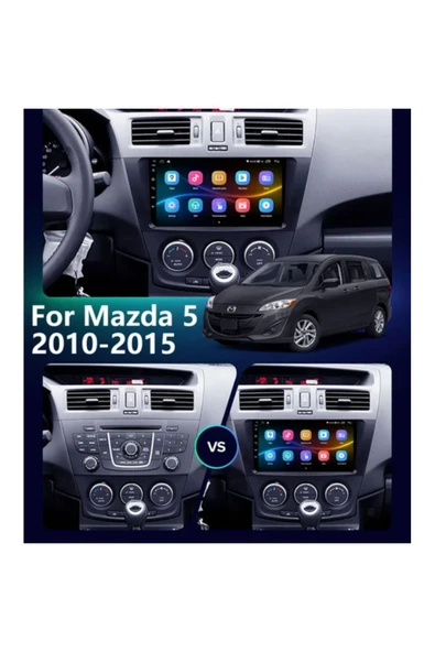 NAVMİNA MAZDA 5 2010-2013 UYUMLU 9 İNÇ 4-64 GB MULTİMEDYA KAMERA ürün görseli 1