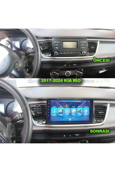 NAVMİNA KİA RİO STONİC 2017-2024 UYUMLU 9 İNÇ 6-128 GB MULTİMEDYA KAMERA ürün görseli 1