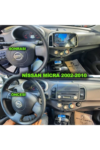 NAVMİNA NİSSAN MİCRA 2002-2010 UYUMLU 9 İNÇ 4-64GB MULTİMEDYA ürün görseli 1