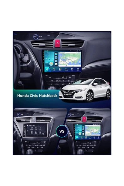 NAVMİNA Honda Civic  Uyumlu HB Euro 2013-2017 Uyumlu 9 inç 6-128 GB Multimedya ürün görseli 1