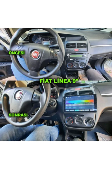 NAVMİNA Fiat Linea 2006-2015 Uyumlu 9 inç 4-64 GB Multimedya ürün görseli 1