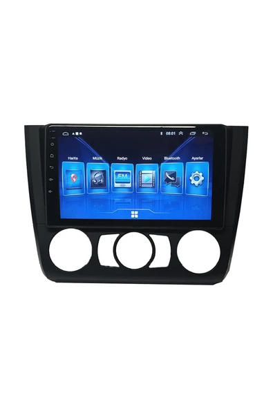 NAVMİNA BMW 1 Serisi  2004-2011 Manuel Klima Uyumlu 9 inç Android 4-64 GB Multimedya ürün görseli 1