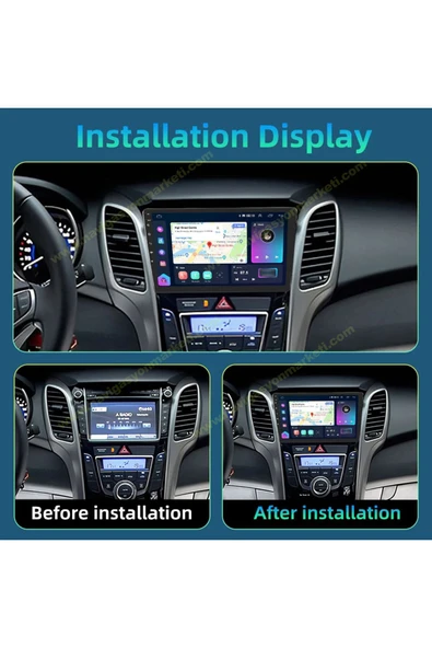 NAVMİNA Hyundai İ30 2012-2015 Uyumlu 9 inç 6-128 GB Multimedya ürün görseli 1