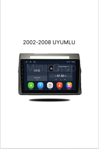 NAVMİNA TOYOTA VERSO 2002-2008 UYUMLU 9 İNÇ 4-32 gb MULTİMEDYA ürün görseli 1