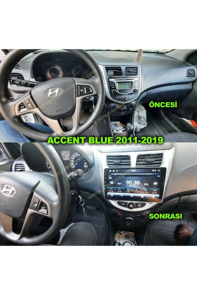 NAVMİNA Hyundai Accent Blue 2011-2019 Uyumlu 9 inç 4-64 GB Multimedya ürün görseli 1
