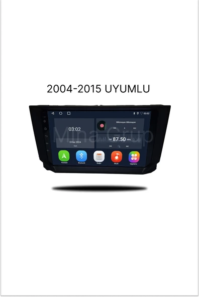 NAVMİNA SEAT ALTEA 2004-2015 TOLEDO 2005-2007 UYUMLU 9 İNÇ 4-32 GB MULTİMEDYA ürün görseli 1