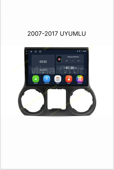 NAVMİNA JEEP Wrangler 2007-2017 Uyumlu 10 inç 6-128 GB Multimedya ürün görseli 1
