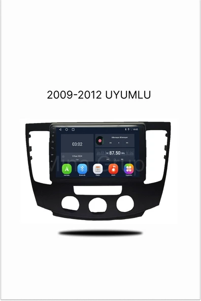 NAVMİNA Hyundai Sonata 2009-2012 Manuel Klima Uyumlu 9 inç 6-128 GB Multimedya ürün görseli 1