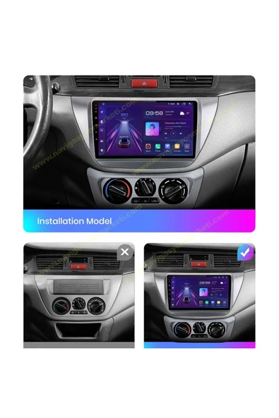 NAVMİNA MİTSUBİSHİ LANCER 2004-2007 UUYMLU 9 İNÇ 4-64 GB MULTİMEDYA ürün görseli 1