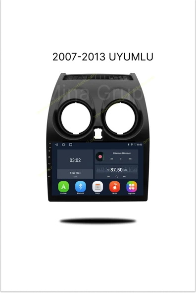 NAVMİNA NİSSAN QASHQAİ 2007-2013 UYUMLU 9 İNÇ 6-128 GB MULTİMEDYA ürün görseli 1
