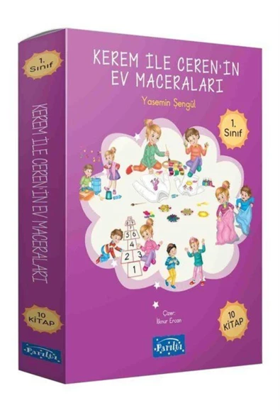 Kerem Ile Ceren'in Ev Maceraları (1. Sınıf) (10 Kitap Set) ürün görseli 1