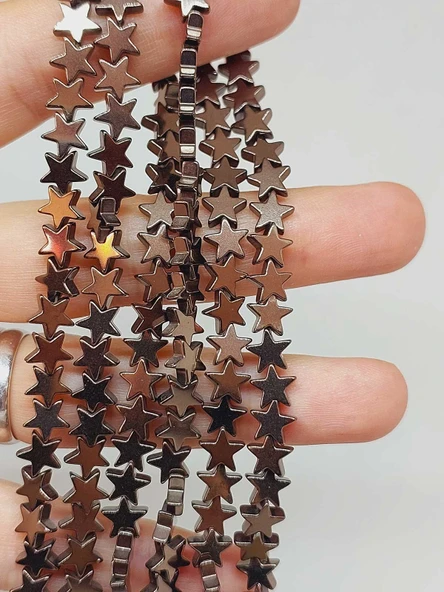 Hematit Taşı Yıldız Şekilli 2.5*6mm Dizi (56048) ürün görseli 1