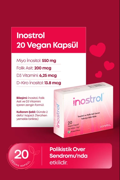 İNOSTROL 20 VEGAN KAPSÜL - Resim 3