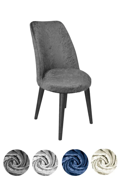 upmall kadife kumaş oval sandalye kılıfı,sandalye örtüsü 6 adet ürün görseli 1