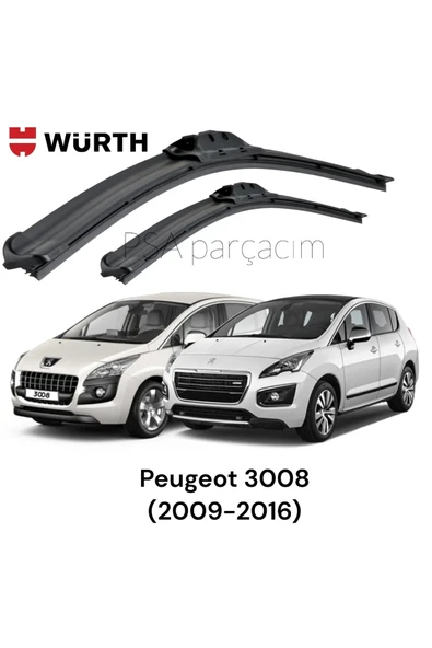 Peugeot 3008 Muz Silecek Takımı Dört Mevsim (2009-2016) 2'li ürün görseli 1