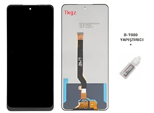 Tecno Camon 19 Uyumlu Lcd Ekran Dokunmatik SERVİS Orijinali + B-7000 ürün görseli 1
