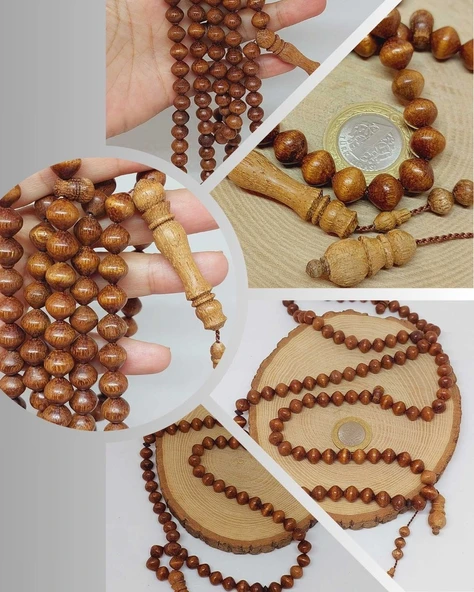 Mango Ağacı Sığırcık Kesim 99luk Tesbih 9*9.5mm (55808) ürün görseli 1