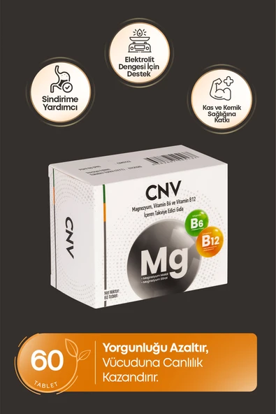 CNV MAGNEZYUM 60 TABLET - Resim 3
