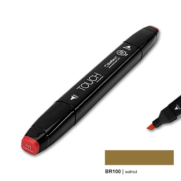 TOUCH TWIN MARKER BR100 WALNUT ürün görseli 1