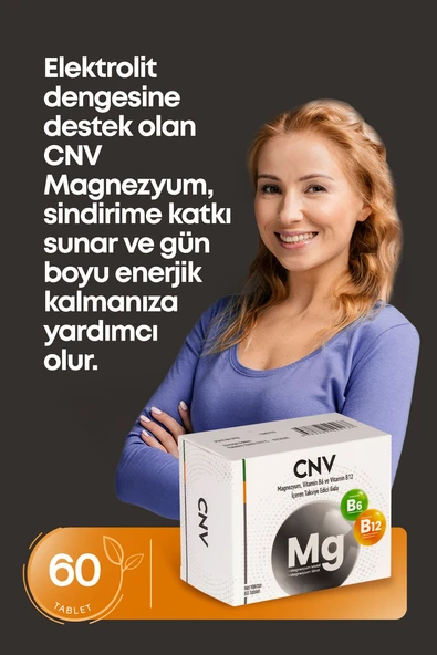 CNV MAGNEZYUM 60 TABLET - Resim 2