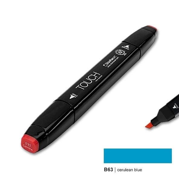 TOUCH TWIN MARKER B63 CERULEAN BLUE ürün görseli 1