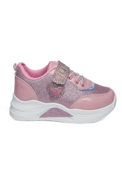 Celira Prj Pembe Simli Kız Çocuk Sneaker Spor Ayakkabı ürün görseli 1