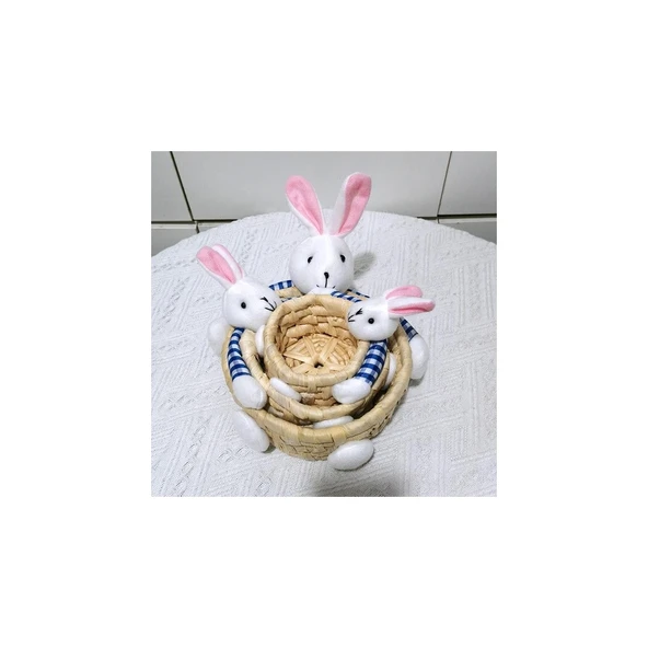 KRD HOME PELUŞLU 3 LÜ SEPET KRD-5620 ürün görseli 1