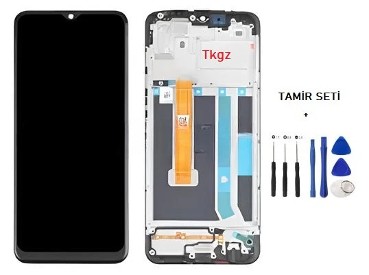 Oppo A15S Uyumlu Lcd Ekran Dokunmatik SERVİS Orijinali ÇITALI + TAMİR SETİ ürün görseli 1
