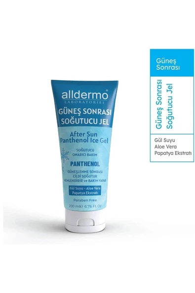 Alldermo After Sun Panthenol Ice Jel 200ml - Resim 3
