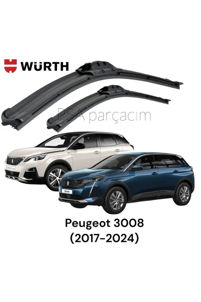 Peugeot 3008 Muz Silecek Takımı Dört Mevsim (2017-2024) 2'li ürün görseli 1