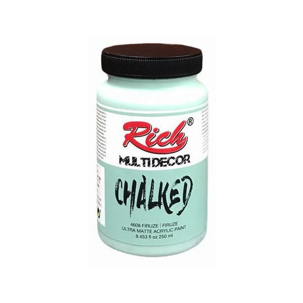 Rich Multi Decor Chalked Boya 250 Ml Firuze 4608 ürün görseli 1