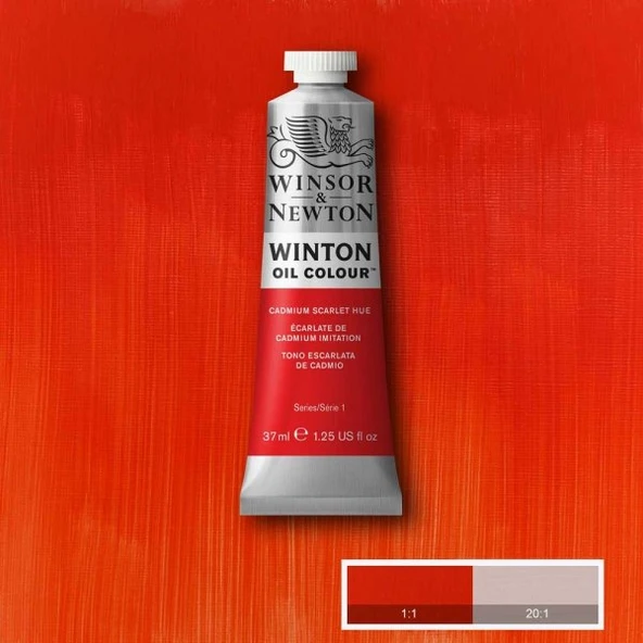 Winsor&Newton Winton Yagli Boya 37ml Cadmium Scarlet Hue 107 ürün görseli 1