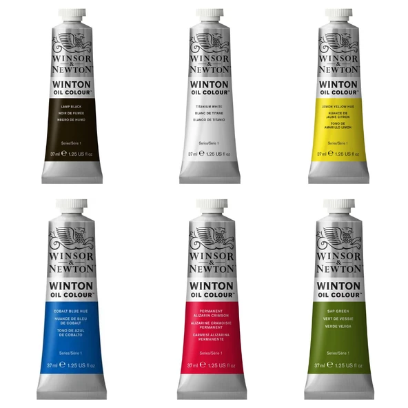 Art Tuval Winsor&Newton 6 Renk 37ml Winton Premium Yagli Boya Seti Set 1 ürün görseli 1