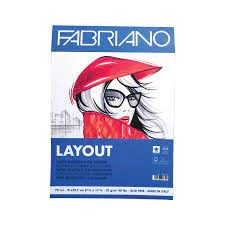 Fabriano Layout Pürüzsüz ve Geçirimsiz Marker Blok 75 gr. A4 70 yaprak ürün görseli 1