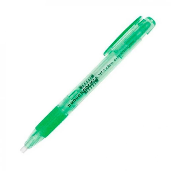 Tombow Mono Knock Kalem Silgi Seffaf Yesil ürün görseli 1